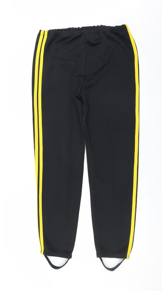 Womens UK Size 34 in Preworn Regular Fit Jogger Black Trousers