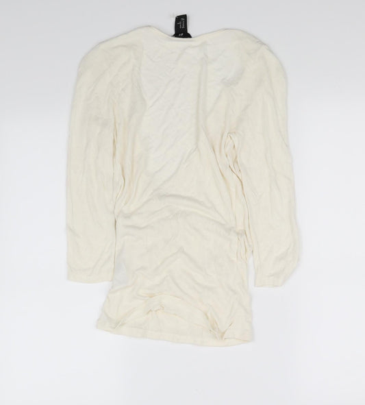 Womens UK Size XS H&M White Basic Blouse