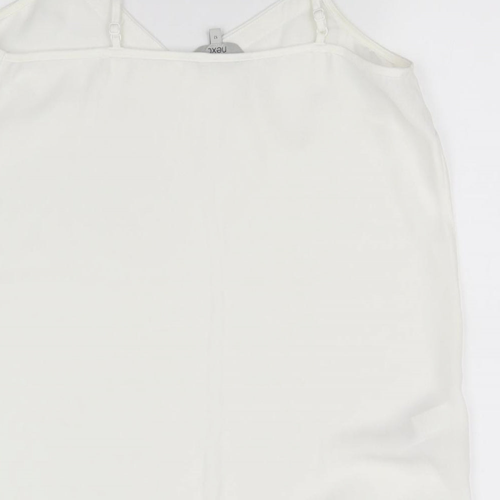 Womens UK Size 12 NEXT White Basic Blouse