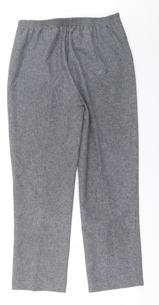 Womens UK Size 10 Preworn Regular Fit Grey Trousers