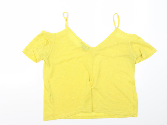 Primark Womens Yellow Basic Tank Size 12