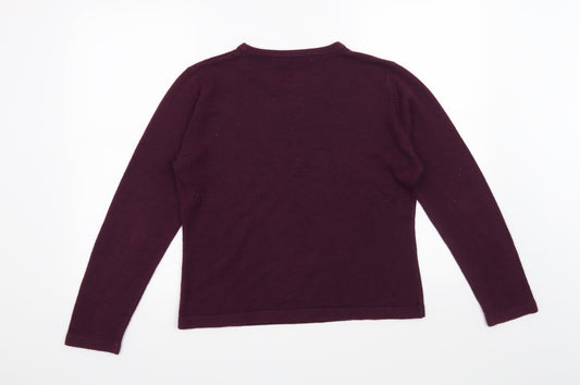 JDV Womens Purple Pullover Jumper Size 12