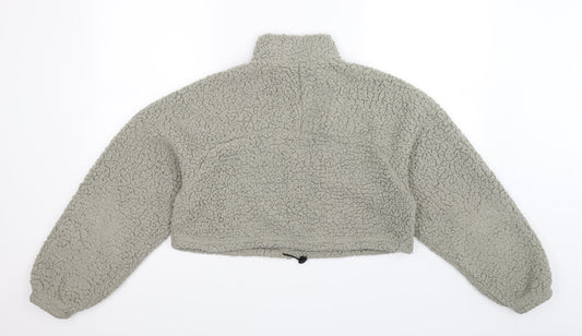 SheIn Womens Grey  Fleece Jacket  Size S