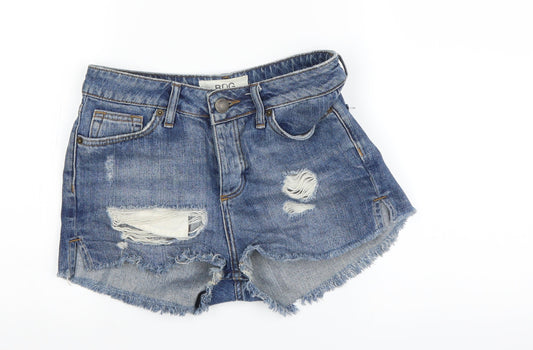 BDG Womens Blue Cut-Off Shorts Size 4