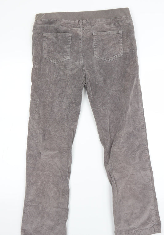 Cotton Traders Womens Grey Trousers Size 12 L23 in