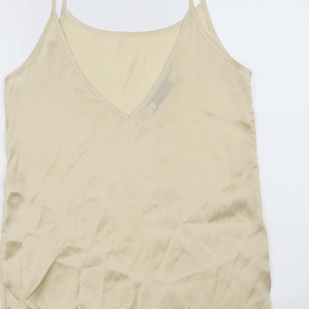 something else Womens Gold Basic Tank Size 12