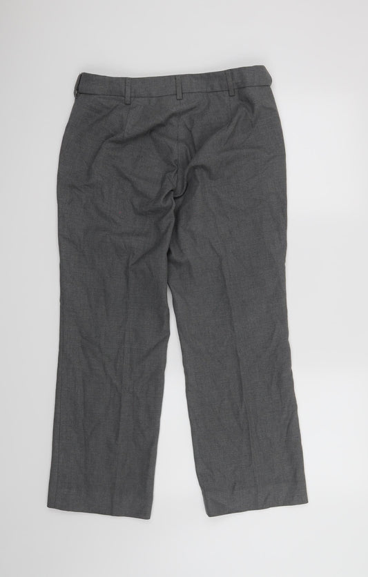 Womens UK Size 10 Simon Jersey Regular Fit Grey Trousers