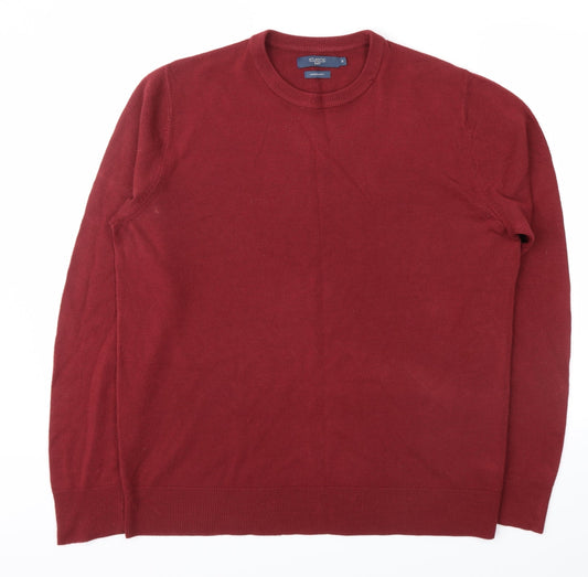 Mens UK Size L Atlantic Bay Red Pullover Jumper