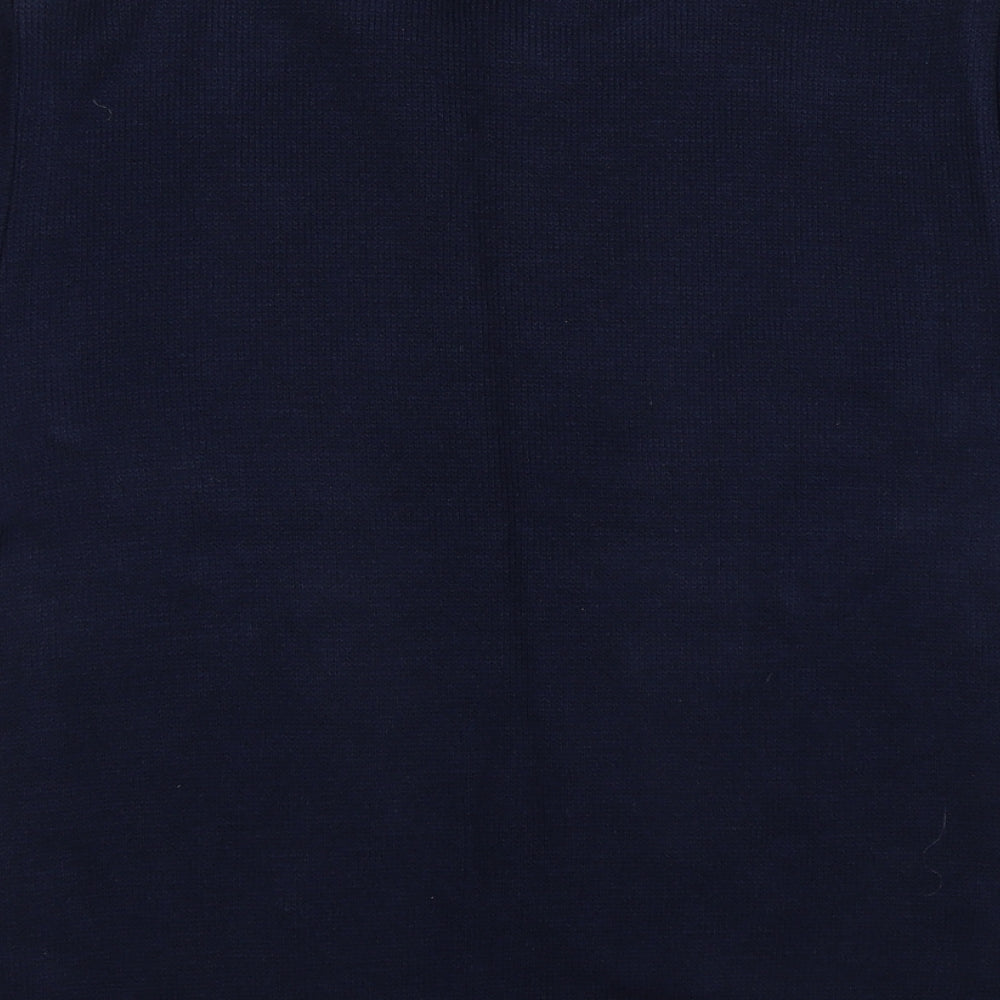 Gold Leaf Womens Blue Pullover Jumper Size S