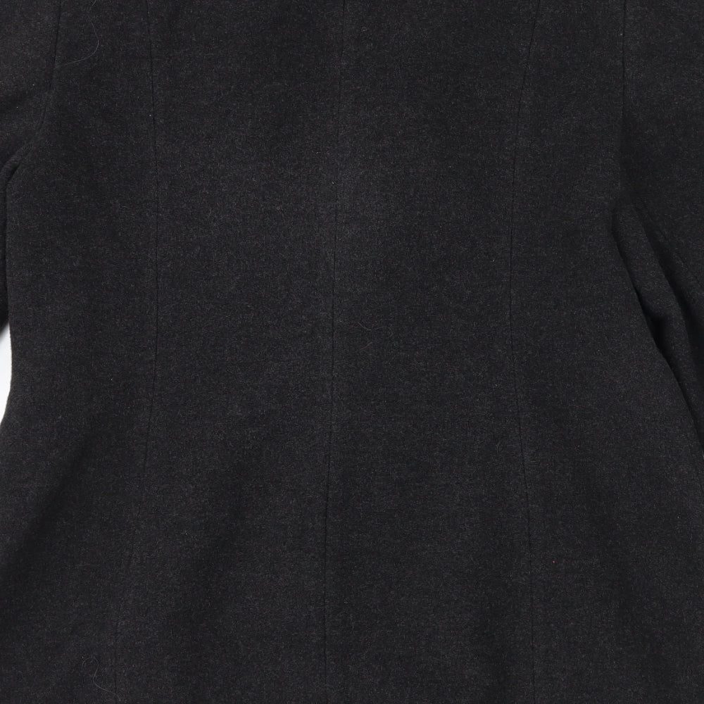 Womens UK Size 14 NuAge Grey Overcoat