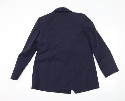Womens UK Size 10 BHS Blue Overcoat
