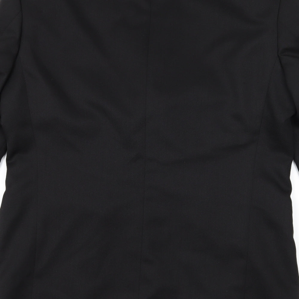 Mens UK Size 38 zantos Regular Black Suit Jacket