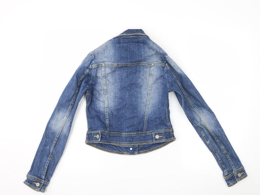 Cherokee Womens Blue Denim Jacket Size 6