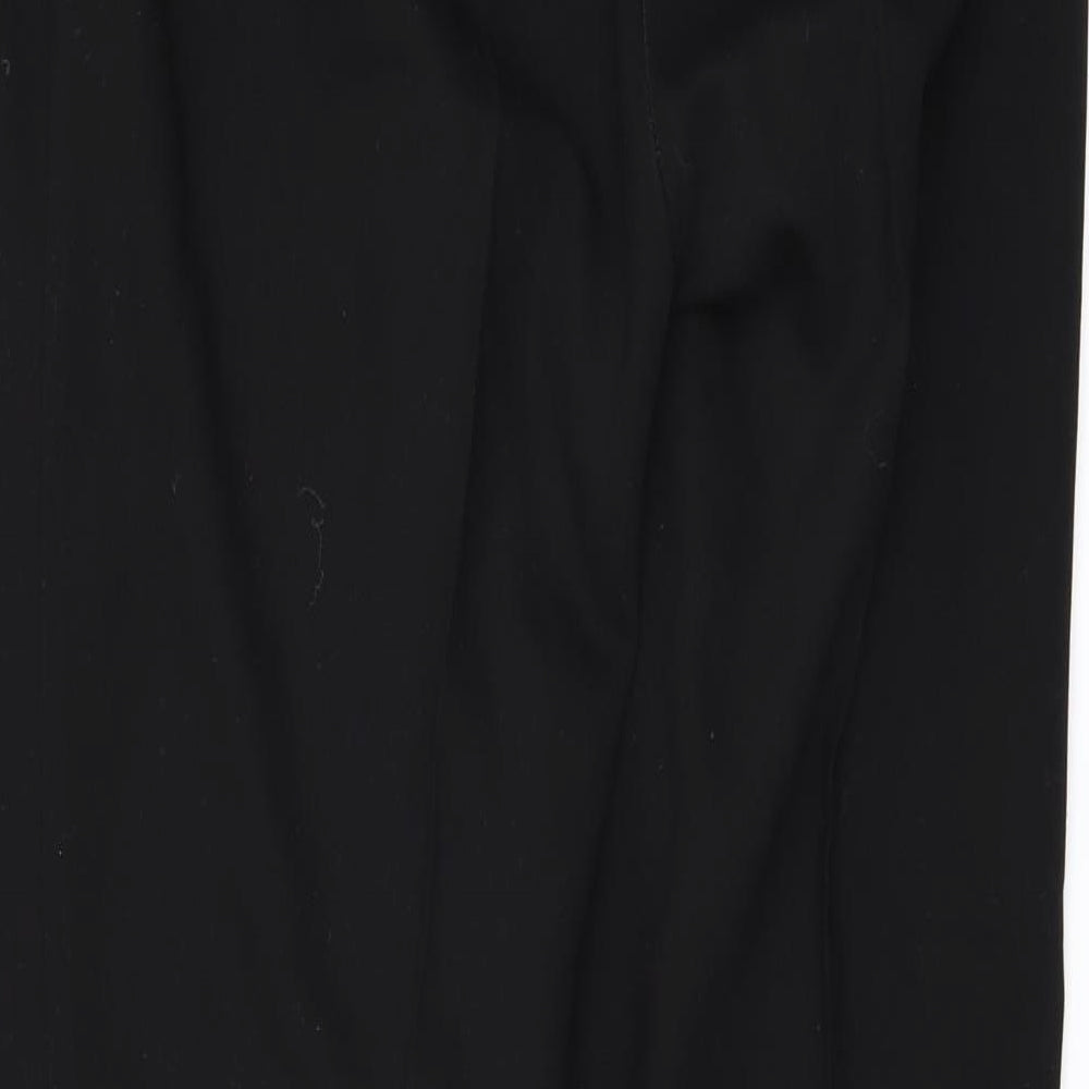 Womens UK Size 12 Marks and Spencer Regular Fit Black Trousers