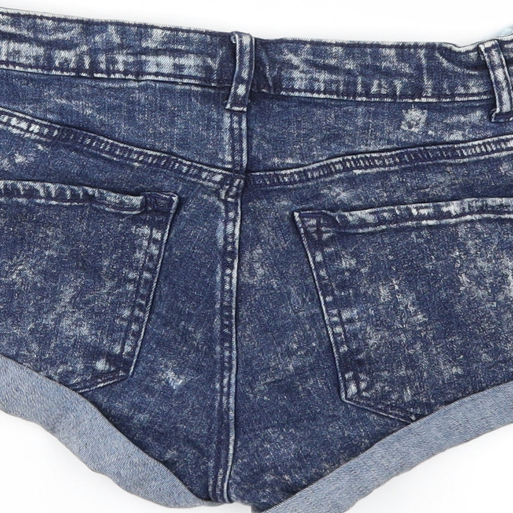 H&M Womens Blue Cut-Off Shorts Size 8
