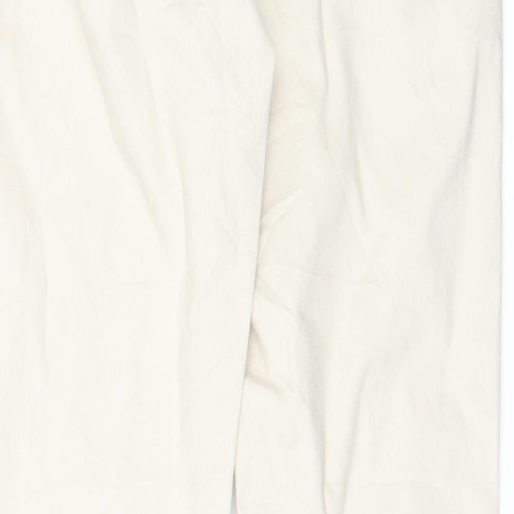 Womens UK Size 8 Preworn Regular Fit Jegging White Jeans