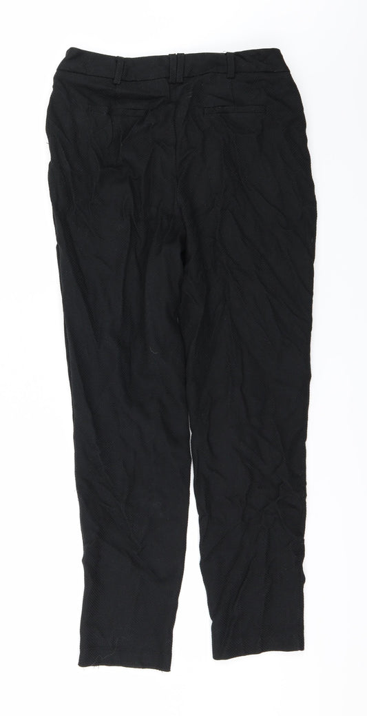 Womens UK Size 8 Dorothy Perkins Regular Fit Black Trousers
