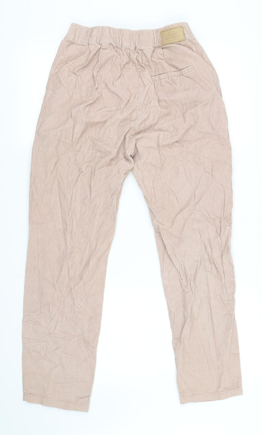 Womens UK Size M Pull & Bear Regular Fit Pink Trousers