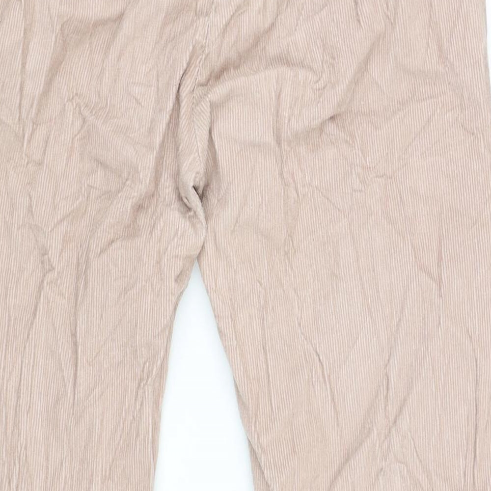 Womens UK Size M Pull & Bear Regular Fit Pink Trousers