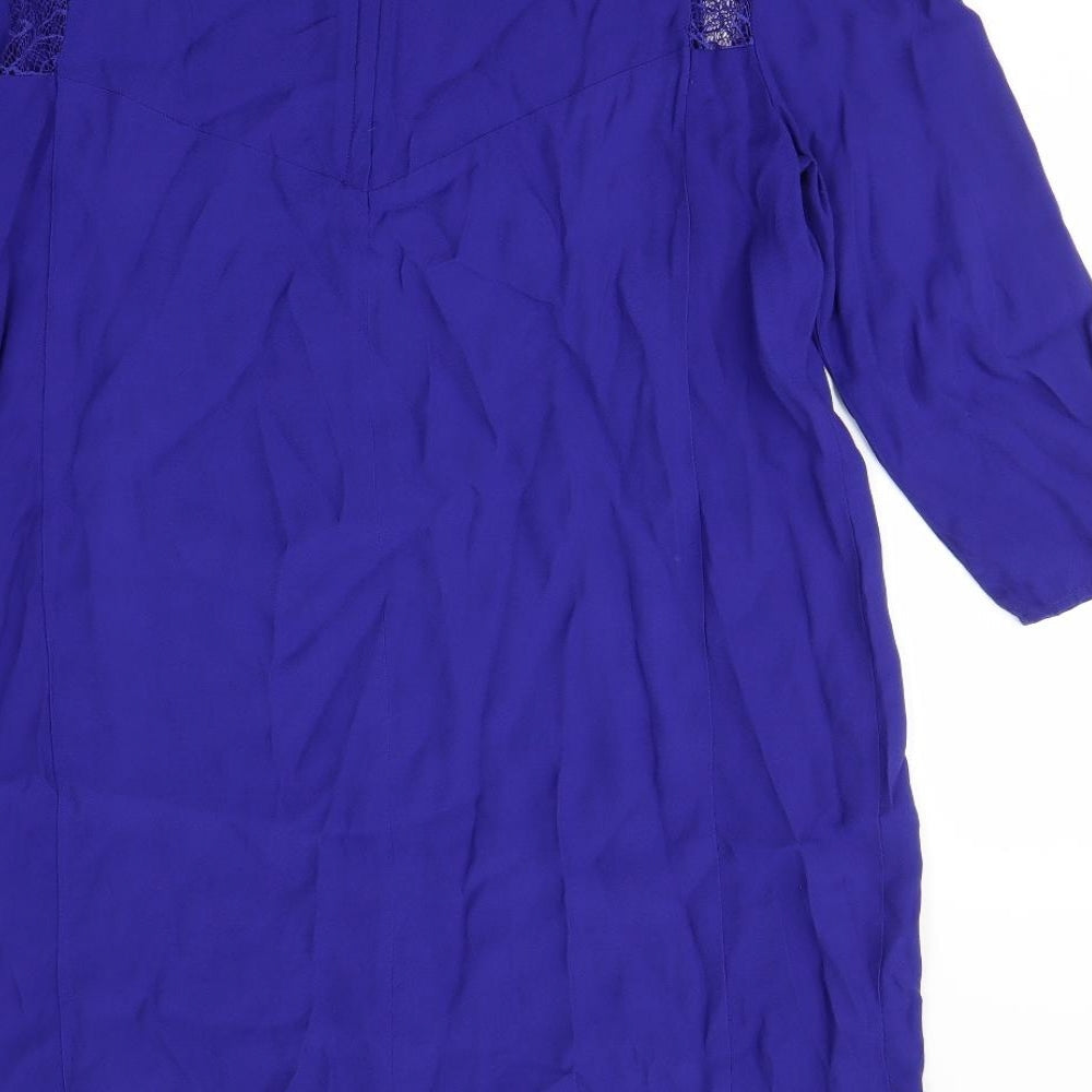 M&S Womens Blue Mini Size 12