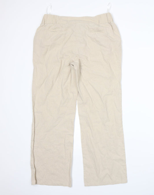 BM Womens Beige Trousers Size 12 L26 in
