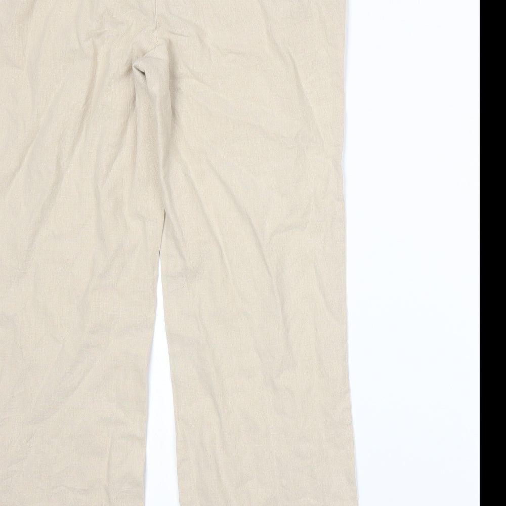BM Womens Beige Trousers Size 12 L26 in