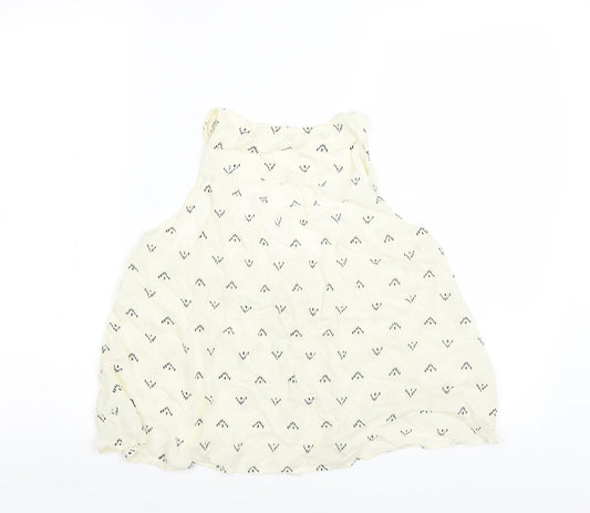 FOREVER 21 Womens Yellow Basic Blouse Size S