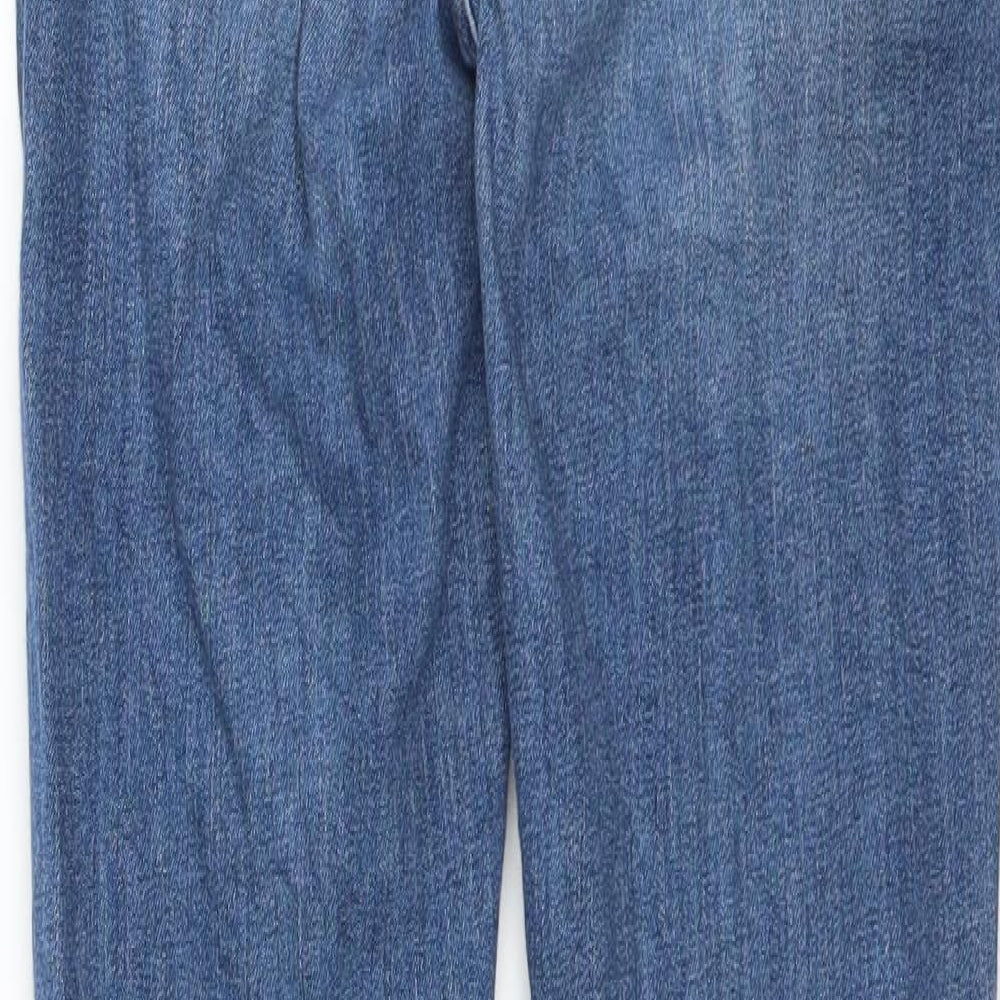 Missguided Womens Blue Denim Skinny Jeans Size 10 L29 in - DISTRESSED