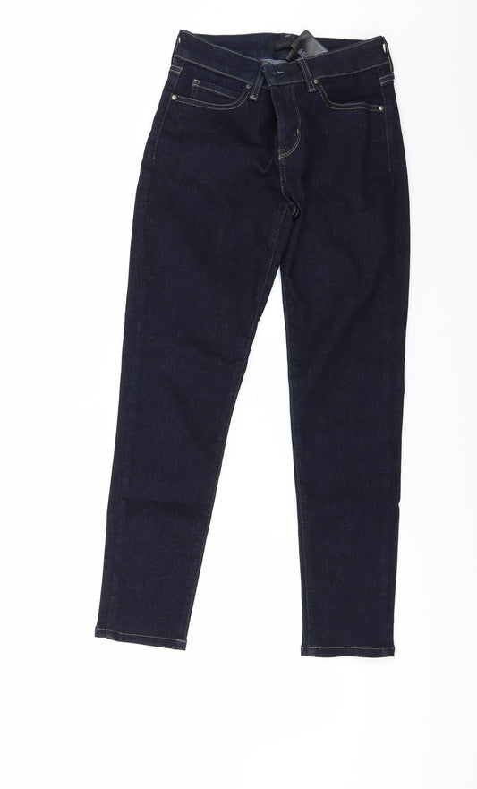 Uniqlo Womens Blue Denim Skinny Jeans Size 24 in L32 in