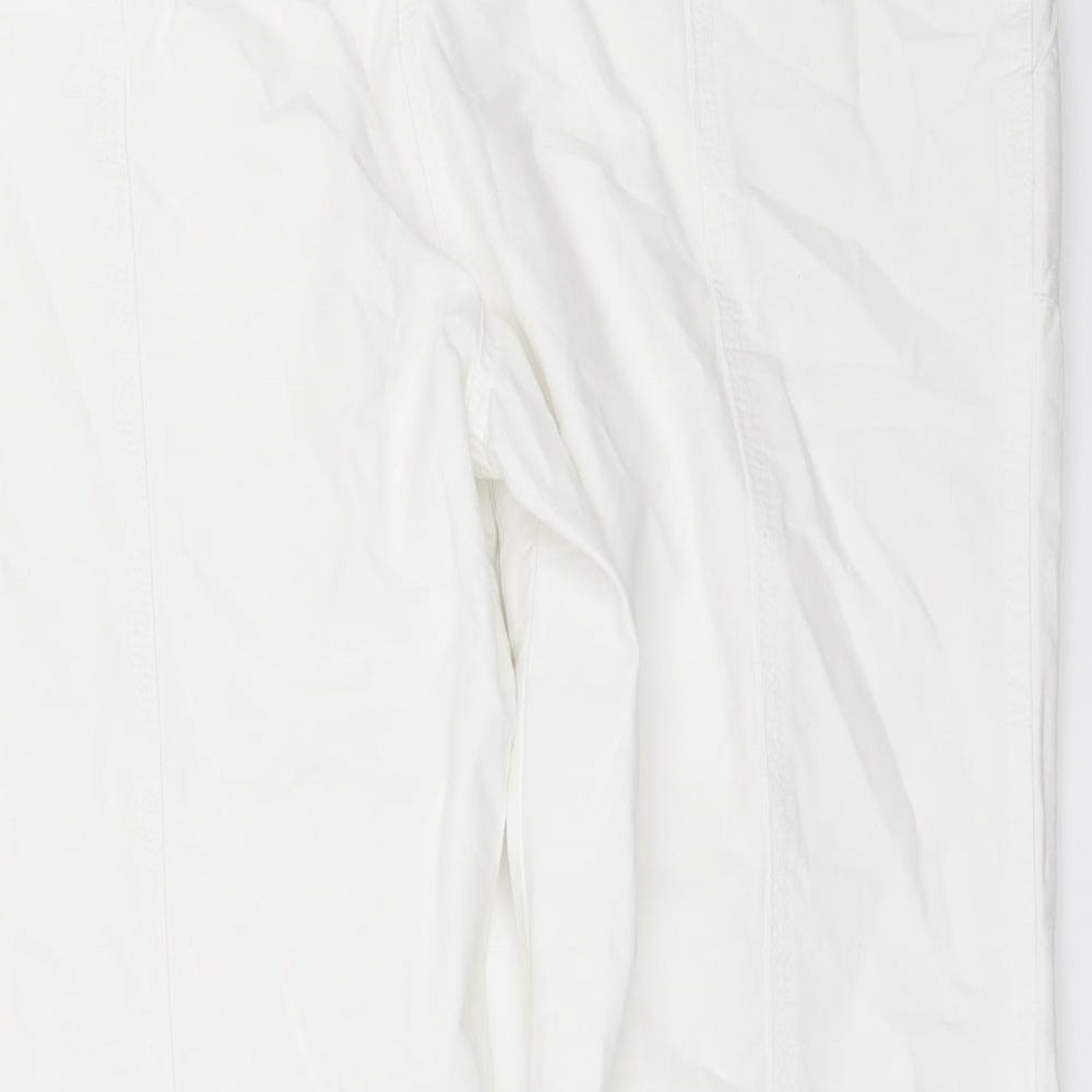 TU Womens White  Denim Cropped Jeans Size 14 L21 in