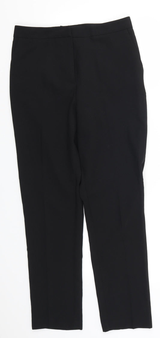 Womens UK Size 8 ASOS Regular Fit Black Trousers
