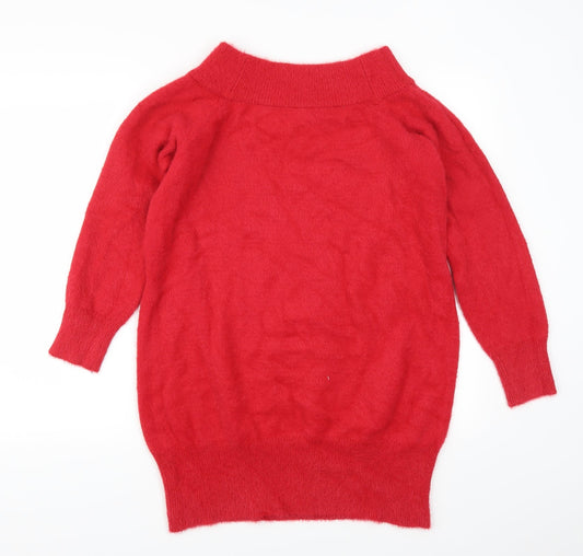 Papaya Womens Red Jumper Dress Size L