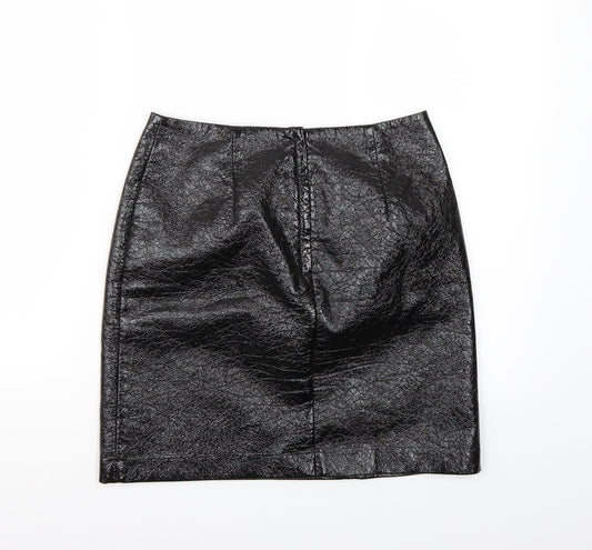 H&M Womens Black   A-Line Skirt Size 6