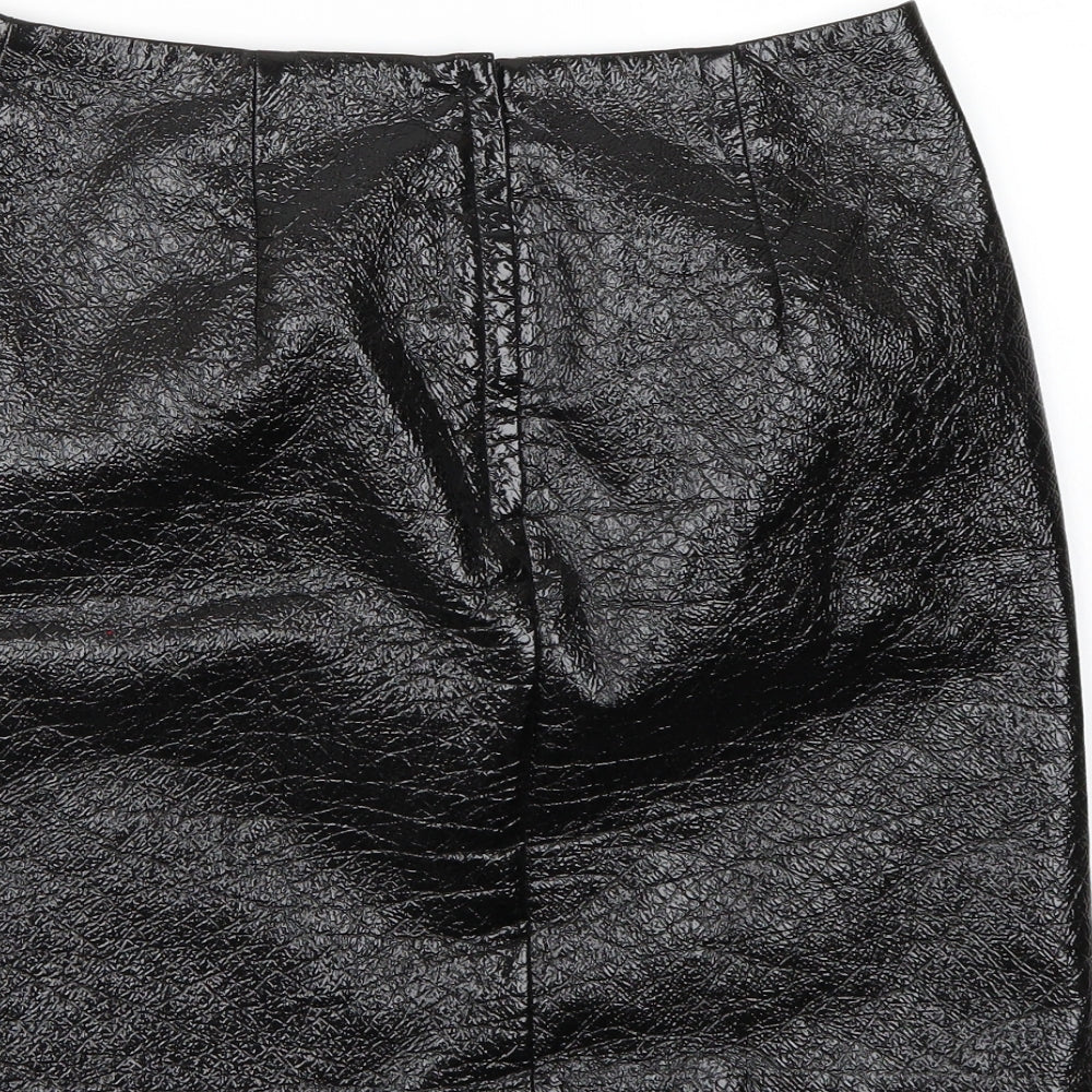 H&M Womens Black A-Line Skirt Size 6
