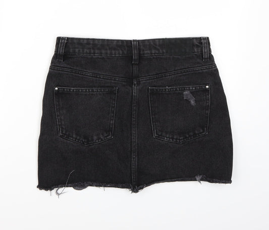 Zara Womens Black A-Line Skirt Size S