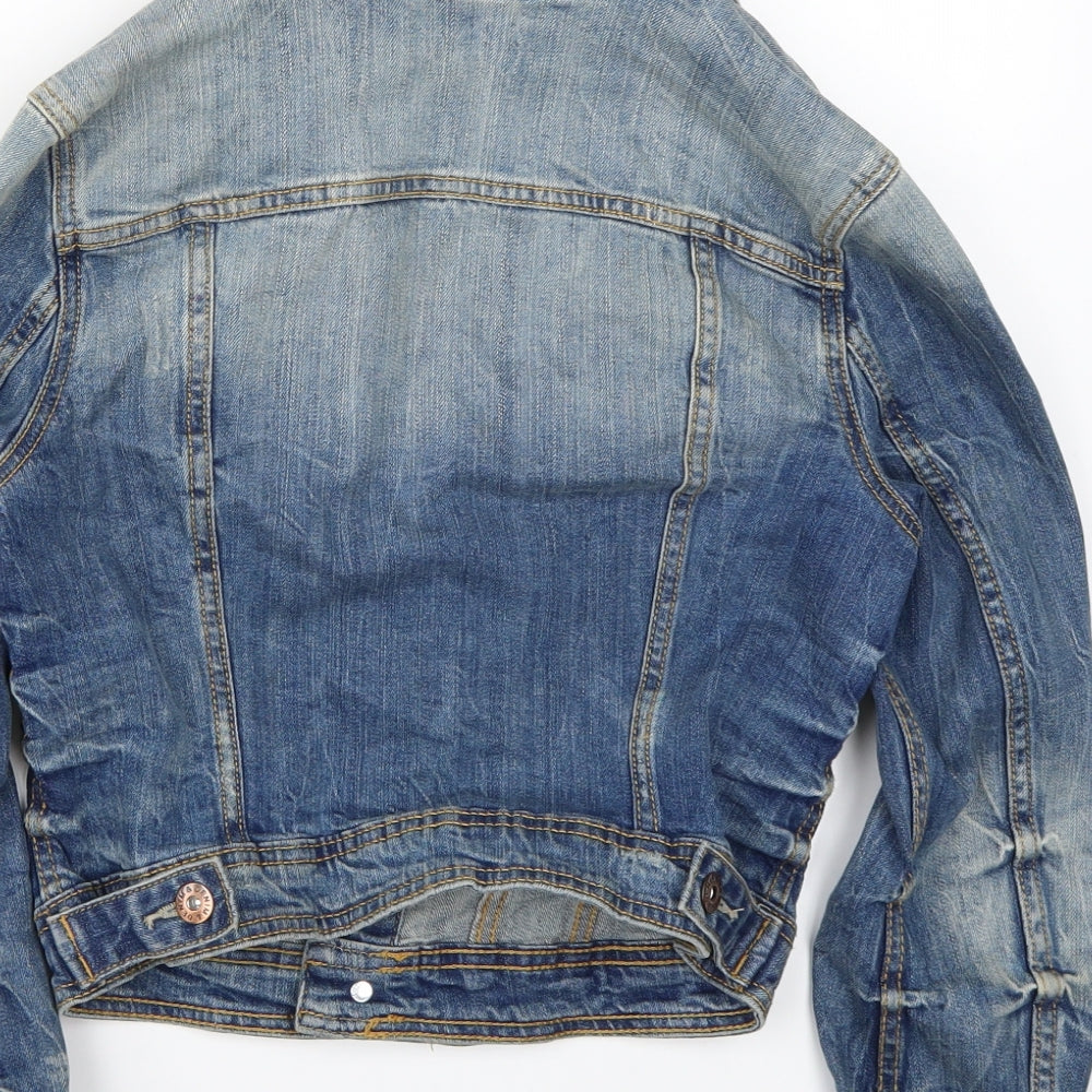 &denim Womens Blue Jacket Coat Size S