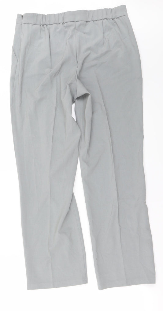 Womens UK Size 12 Marks and Spencer Regular Fit Grey Trousers