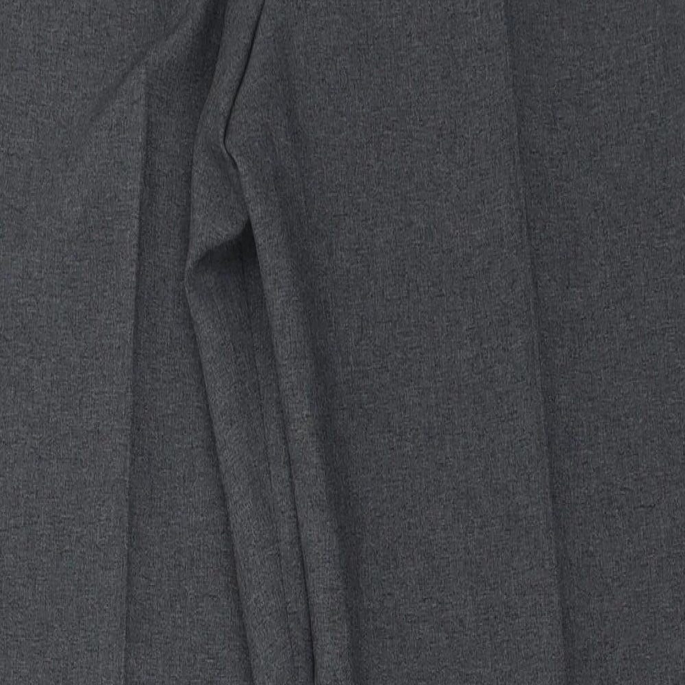 Womens UK Size 14 Preworn Regular Fit Grey Trousers