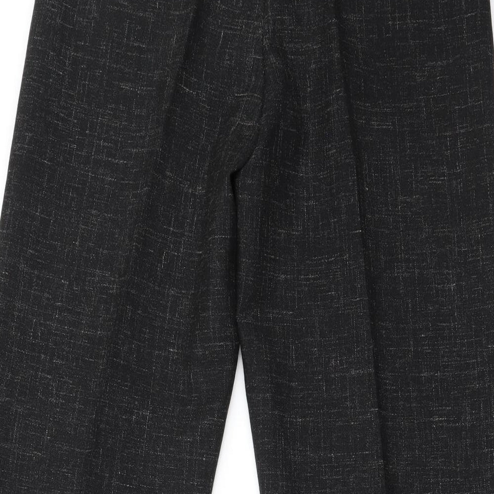 pecci Mens Black Trousers Size 28 in L26 in