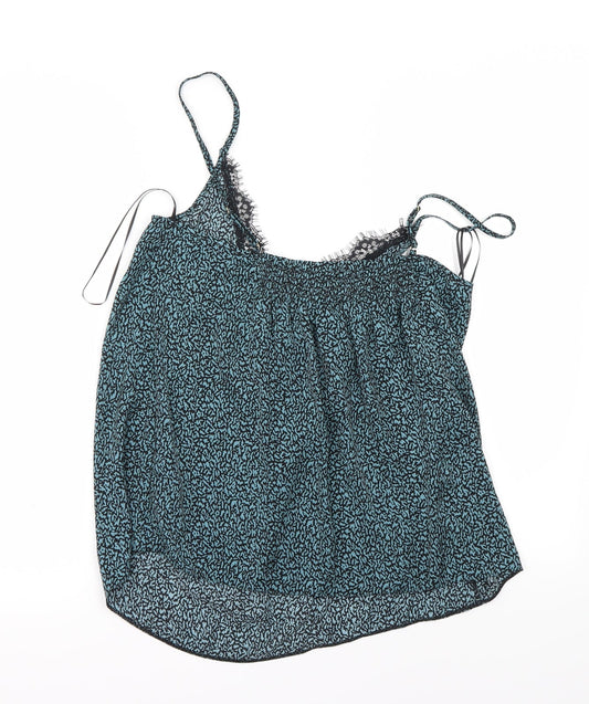 Day Dreams Womens Blue Basic Blouse Size 12