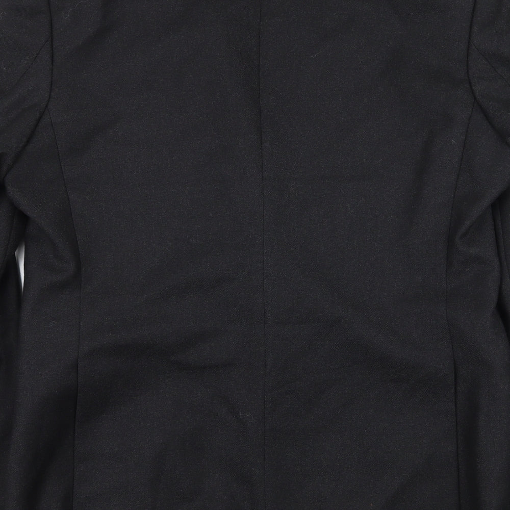 Mens UK Size L Pinstripe Regular Grey Suit Jacket
