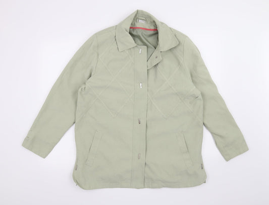 Womens UK Size 16 Damart Green Jacket