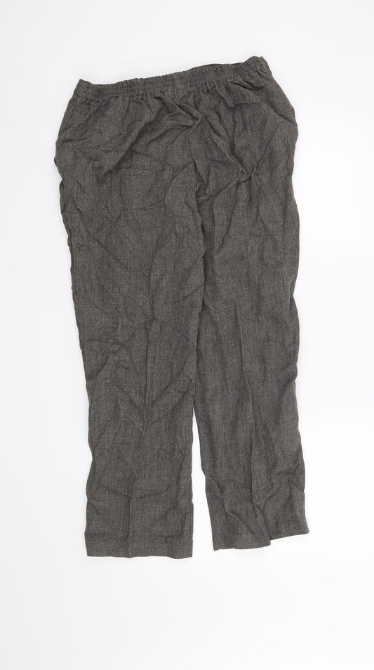 Damart Womens Grey Trousers Size 14 L25 in