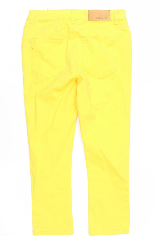 Noisy may Womens Yellow  Denim Cropped Jeans Size 27 in L21 in