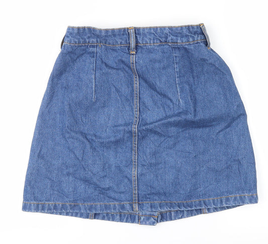 Divided Womens Blue  Denim Mini Skirt Size 6