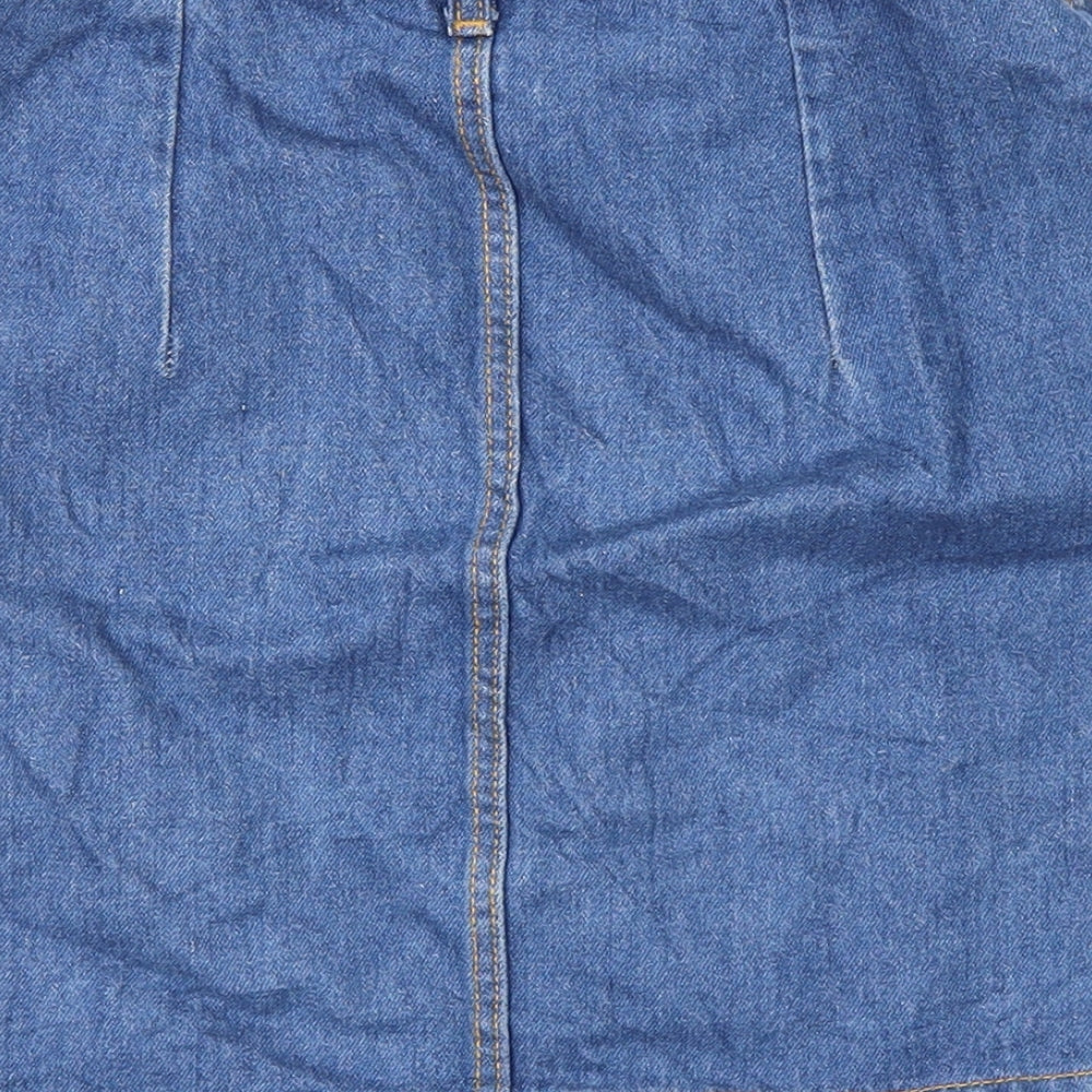 Divided Womens Blue Denim Mini Skirt Size 6
