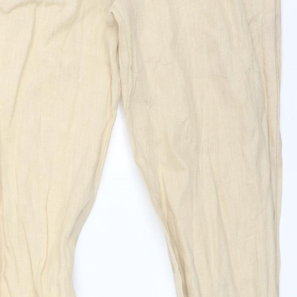Zara Womens Beige Trousers Size 6 L27 in