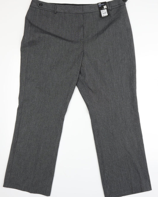 Womens UK Size 20 Debenhams Regular Fit Sweatpants Green Trousers