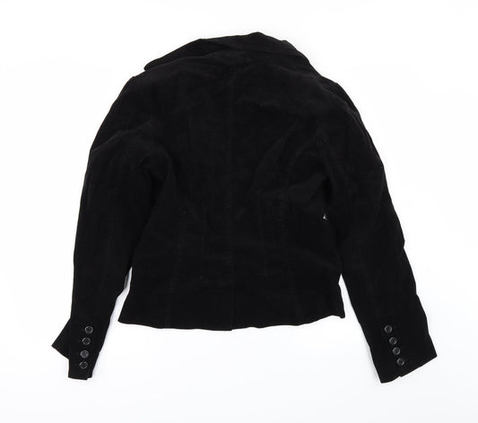 Womens UK Size 14 H&M Black Overcoat