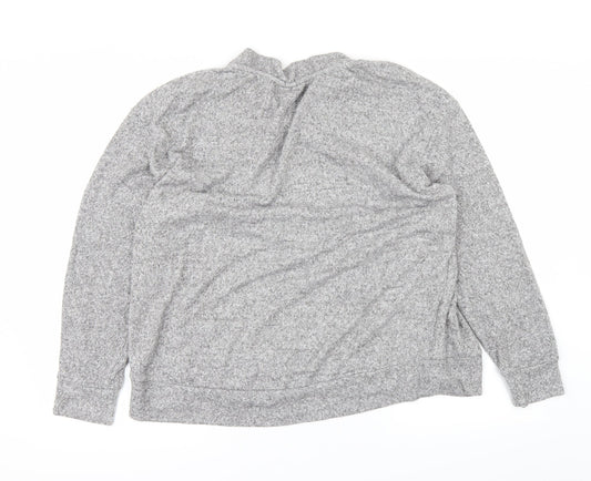 Womens UK Size L H&M Grey Basic T-Shirt